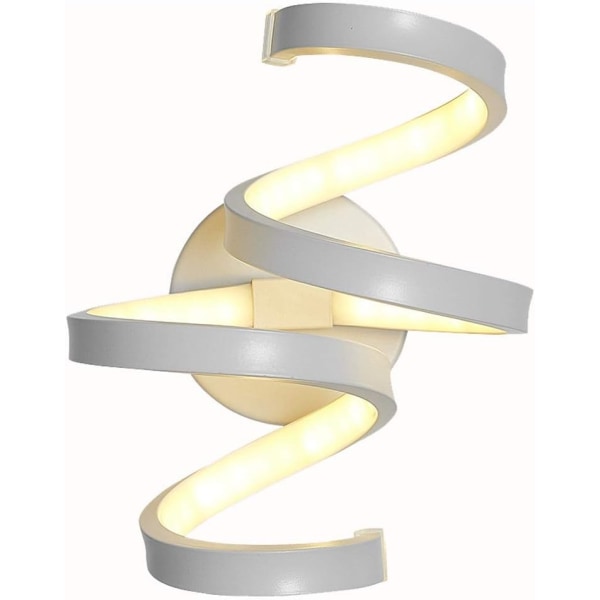 *Europeisk LED Spiral Vegglampe Moderne Minimalistisk Aluminium + Hvit*