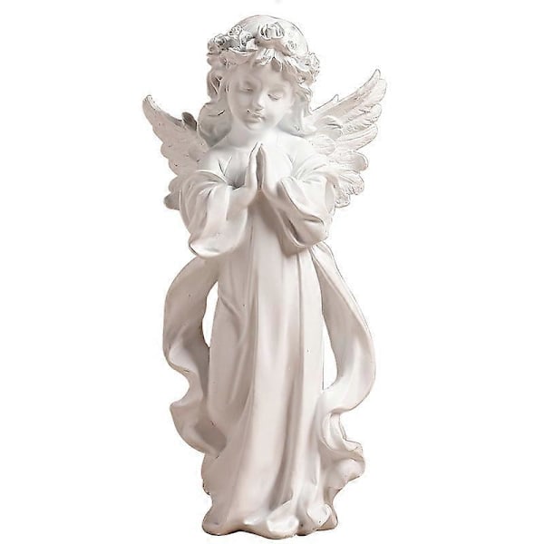Resin Engel Statue, Resin Engel Figur, Yndig Blomsterpige De