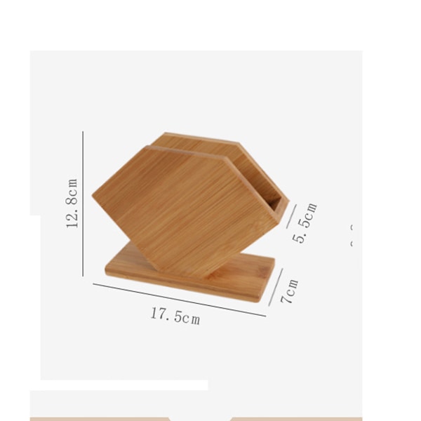 Bambus Serviet Holder, 15 x 17 cm, til Hjemmefest Spisebord, N