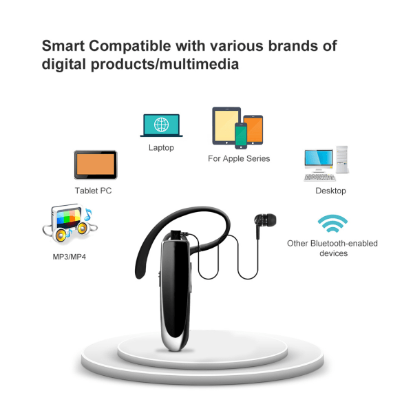 /#/Hands-Free Bluetooth-headset, trådløse Bluetooth-hodetelefoner med/#/