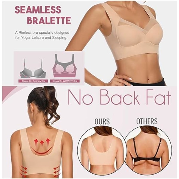 Sømløs Strækbar Zero Feel Bralette Kvinder Usynlig Zero Coutur