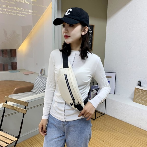 Midjeväsk Fanny Pack för Män & Kvinnor Justerbart Bälte Hip Bum Bag F