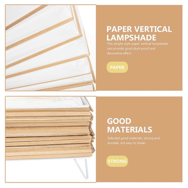 Enkel Modern Lampskärm Papper Golvlampa Skydd Hem Vertikal Lampskärm