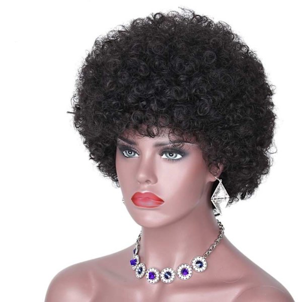 #Toupee Lockigt Bob-Peruk Limlös Trådlös Frontperuk#