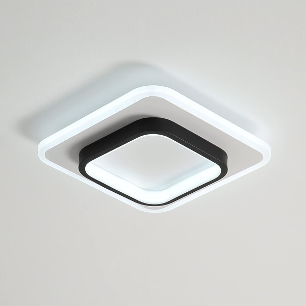 Kvadratisk LED-taklampa, Modern 20W 2300LM Taklampa för Vardagsrum