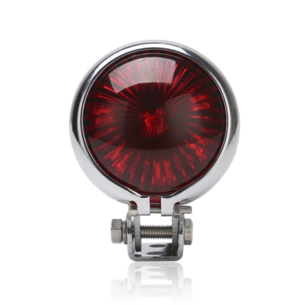 #LED Motorsykkel Baklys Bremslys Retro Rund Lampe for Tilpasset Cafe Racer Scrambler Bobber Cruiser 883#
