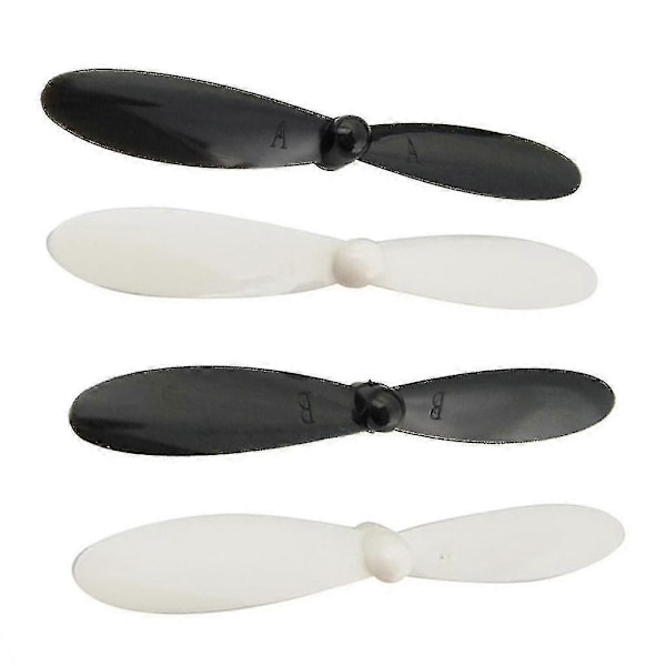 20 stk. propeller luftskrue erstatning til Hubsan X4 H107 tilbehør sort+hvid