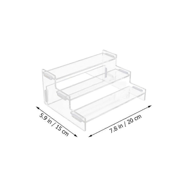 Dukkeleke Oppbevaringsstativ Transparent Akryl Dukkeleker Oppbevaringsstativ Trappet Organizer