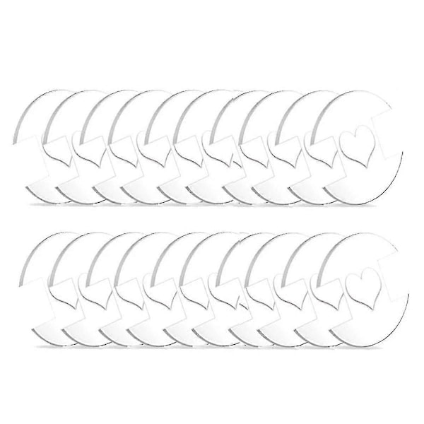 Avtakbare Pom Pom-knapper for luer, 20 stk. Pom Pom-holder Strikkelue Lagingsfesteverktøy, Pomponholdere