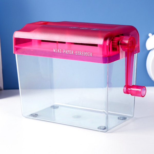 #Håndpapir-shredder Bærbar Mini-shredder Manuell shredder A6 Papirdokumenter#