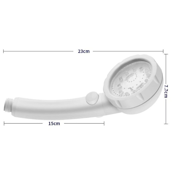 *LED negativ ion spa brusehoved lysende brusehoved vandbesparende tryksat brusetemperaturkontrol håndholdt dyse*