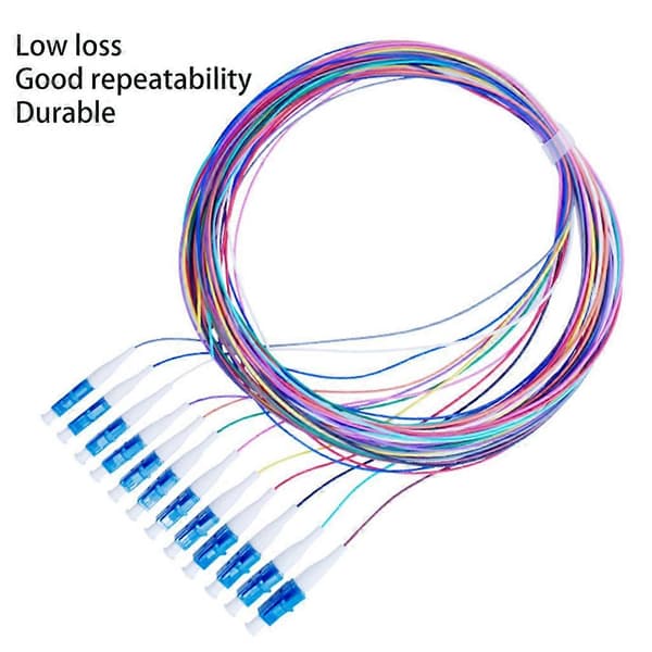 12 Farver SC Bundle Pigtail Fiber Optisk Patch Cord/Pigtail 1.5M til FTTH FTTX