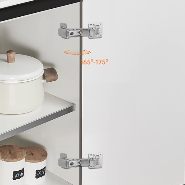 *2 Kaapin oven sarana kylmävalssatusta teräksestä oven sarana 165 asteen Doo*