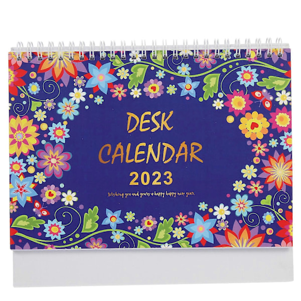 Dekorativ 2023 Kalender Skrivbordskalender för Hemmaplanerare Papperskalender