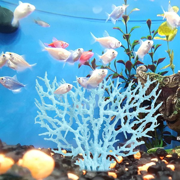 Kunstig Aquarium Coral Ornament Plastic Fish Tank Plants