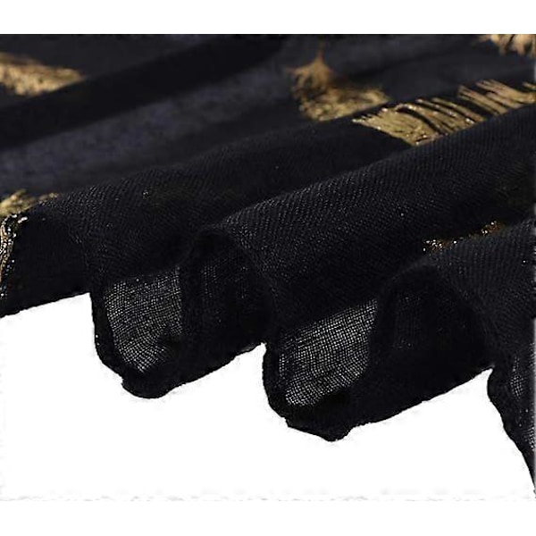 Dame Fjer Tørklæde Rosaguld Glitter Fjer Print Tørklæder Bryllupsfest Mode Sjal