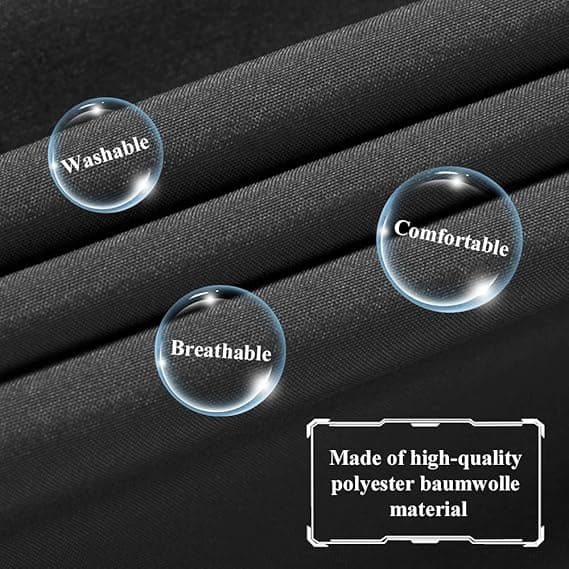2 stk Elastisk Kokkehatt - Svart, Justerbar Kokkehatt i Bomulls-Polyester