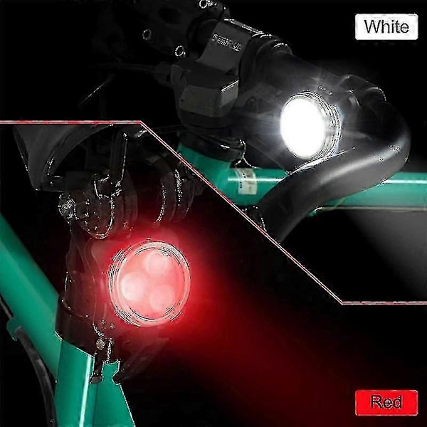 4-pack USB-uppladdbart cykelbelysningssats Fram och Bak LED Cykellampa