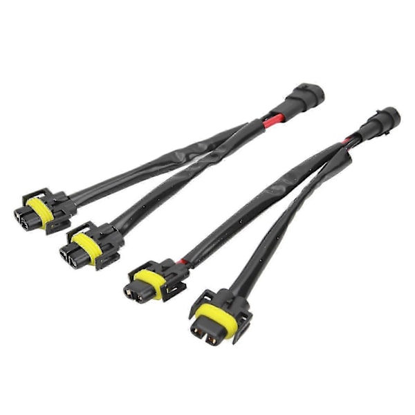 2 st H11 H8 H9 Förlängningskabelstam Hane till Hona 2-vägs Strålkastar Splitter Kabelstam för Lastbil Pickup LED Kabelkontakt