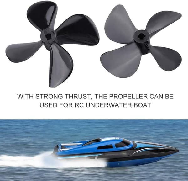 /#/Klinger til RC-båd 55mm 4stk CW CCW 4-bladet plastpropel til RC-modelbåd/#/