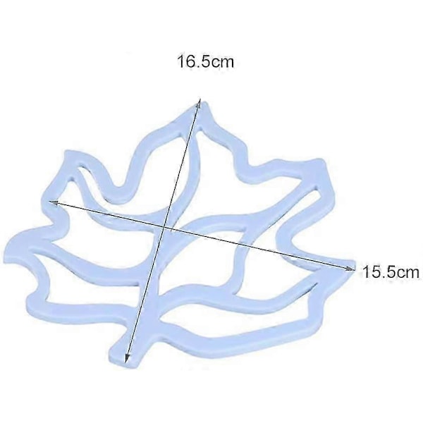 Silikon Gryteunderlag Matte. 4 Stykker Varmebestandige Matter Brikke Varme Pads Sklisikker Bordmatte Flow