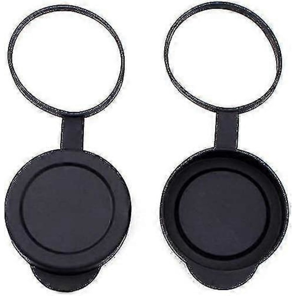 2 st, skyddande gummiobjektivlock för kikare, passar 42 mm objektiv
