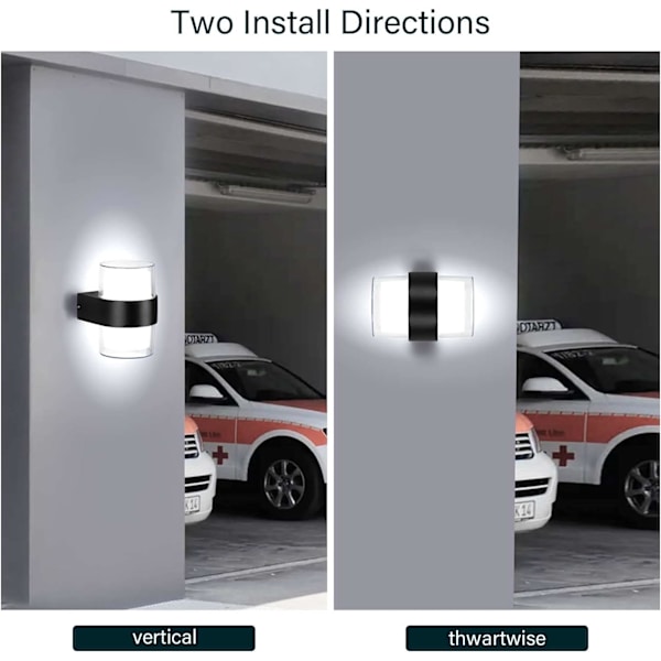 LED Ulkoseinävalaisin IP65 Vedenkestävä Ulkoseinävalaisin Ulkovalaistus
