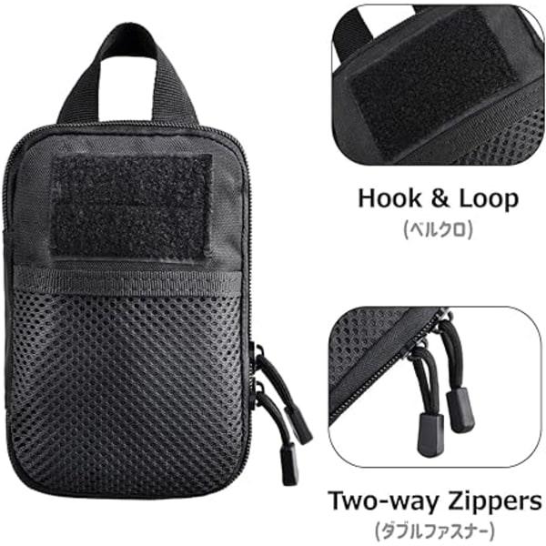Taktisk EDC-väska, Molle-verktygsfickor Gadget Organizer Telefon