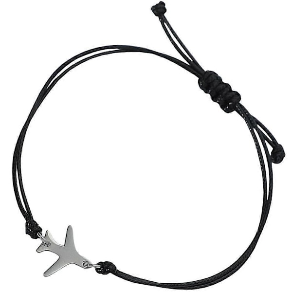 Armband med flygplan, snörearmband, tråd armband, snöre armband för pojkar, tonåringar och män