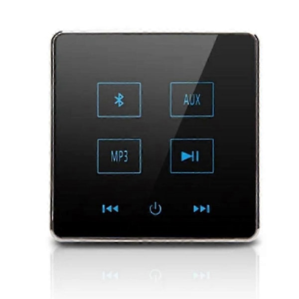 Kotiteatterin Bluetooth-seinävahvistin Kosketusnäytöllinen musiikkipaneeli Kodin taustaäänijärjestelmä Tukee USB TF-korttia (Musta)