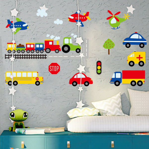 Wall Stickers tegneserie dreng børneværelse Wall Sticker Wall Stick