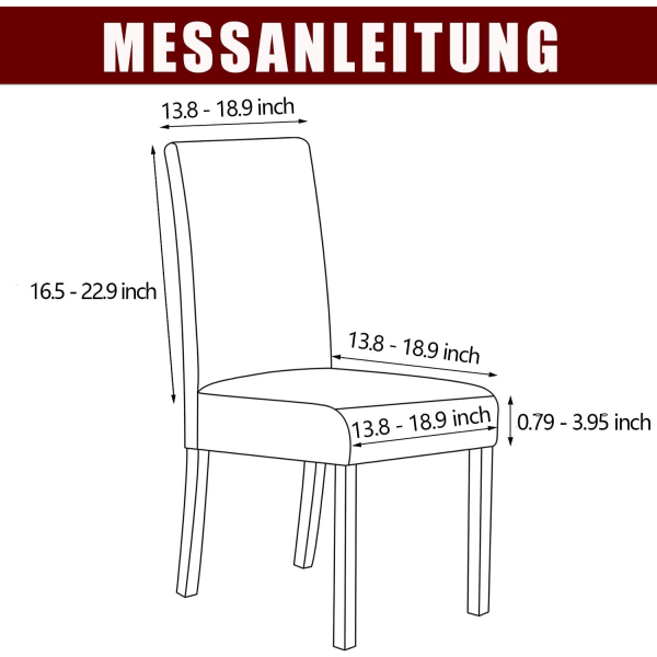 *Tuolipeitteet 4 kpl, joustavat ruokailutuolin peitteet pestävät modernit*