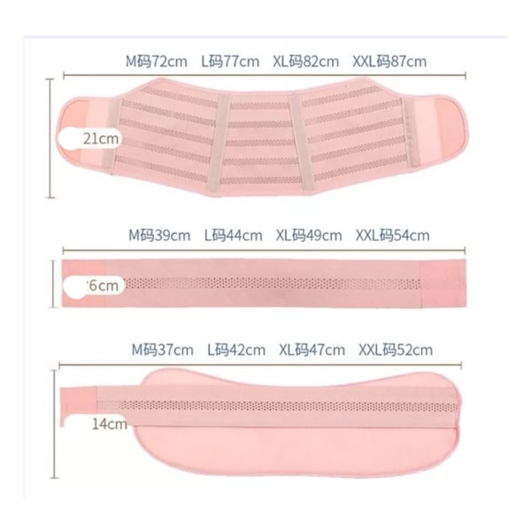 Gravidbälte för gravida, Bälte för bukstöd för ländryggen, Adjusta