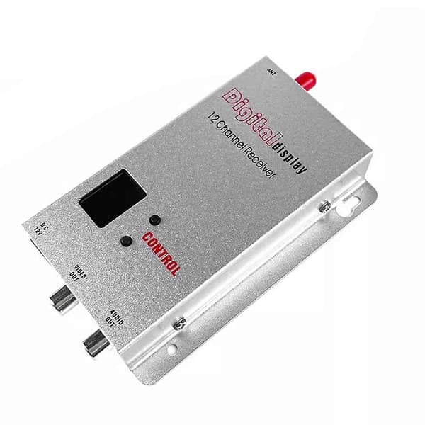 FPV 1.2G 1.3G VRX Modtager 12CH Digitalt Display til Langdistance FPV Drone RC Model