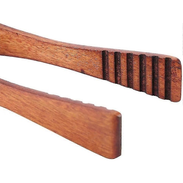 Træ Grilltang til BBQ, Buffet, Brød, Bøf, Serveringsværktøj (26cm)