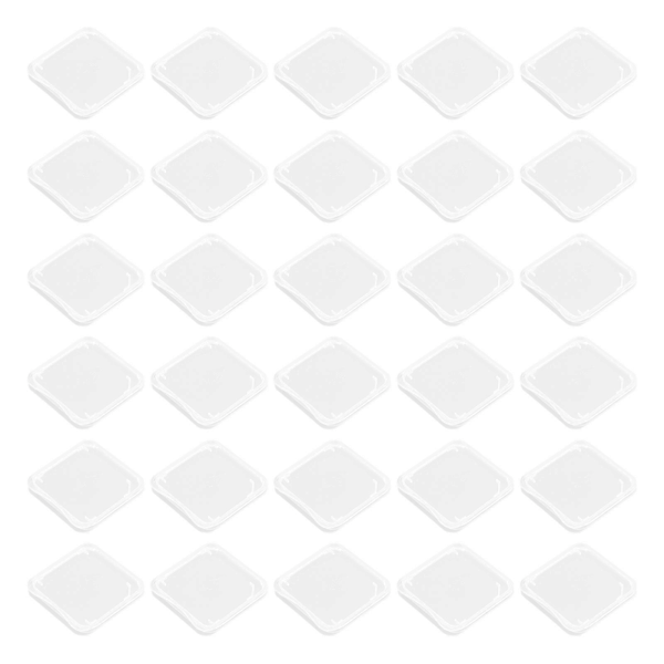 1 Set 100 kpl Muistikorttien Säilytyskoteloita Kantokotelot Laatikot (Läpinäkyvä)
