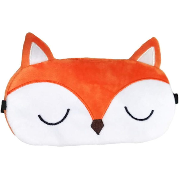 Söt Fox Novitet Cartoon Djur Sov Mask Ögon Skydd Co