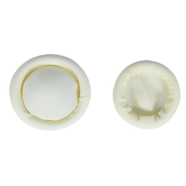 #Set med 400 (M) icke-sterila vita latex fingerkondomer, engångsbruk#
