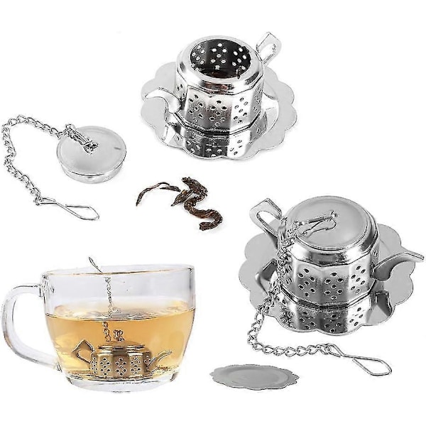 Teformad teinfuser i rostfritt stål