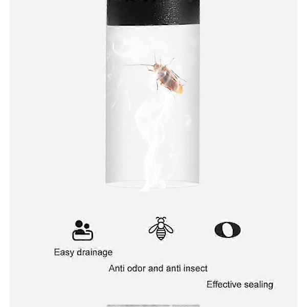 Rektangulær 304 Rustfritt Stål Svart Bake Maling Baderom Kloakk Dusjrom Gulvsluk Lengde 20-50cm, Side 40x10cm