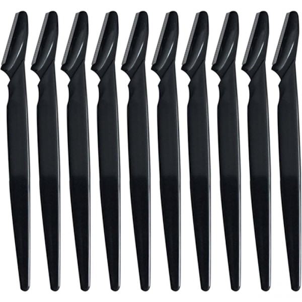 #10x ögonbrynsrakblad - svart Black#
