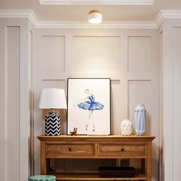 Overflate Montert Takspotlight Rund Hvit Varmt Hvit LED