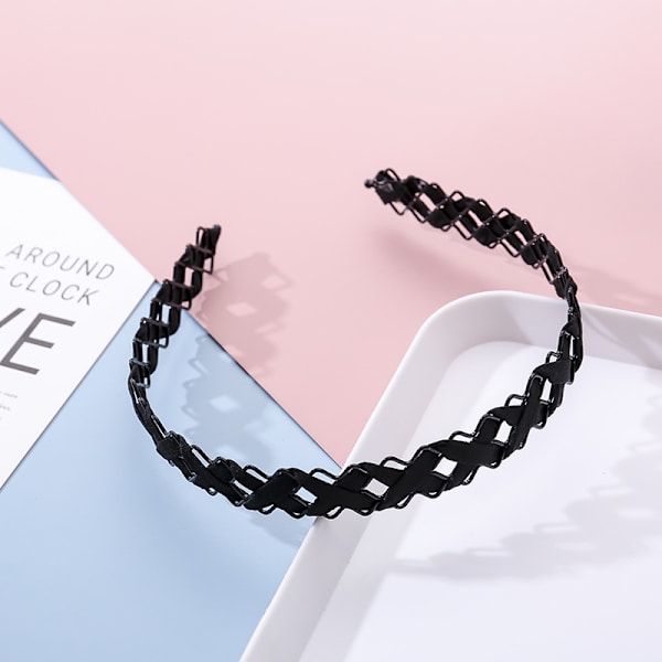 #Pieces Fashion Hollow Out Hair Hoop Kvinner Jenter Vevd Hodebånd Enkelt og Søtt Sklisikkert Hodebånd for Sminke Daglig Bruk Dating Sport#