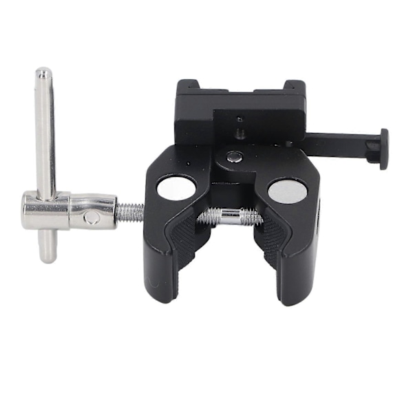 V-Mount Batteriadapter med Klämma Starkt Grepp Portabel Justerbar Kraftig Aluminiumlegering för Ljusstativ Tripod