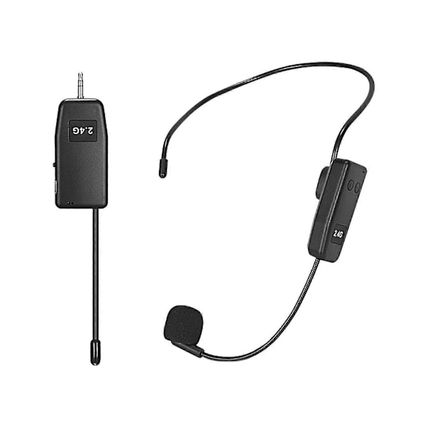 Trådløs mikrofon High Fidelity tabsfri intelligent støjreduktion Plug Play 2.4G undervisningsmøde headset mikrofon til stemmeforstærker