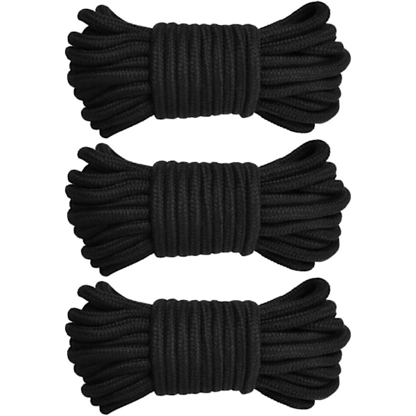 #PCS Bomullsflätad förtöjningslina Mjuk stickad lina, 10m/33ft 8mm tjock sladd,#