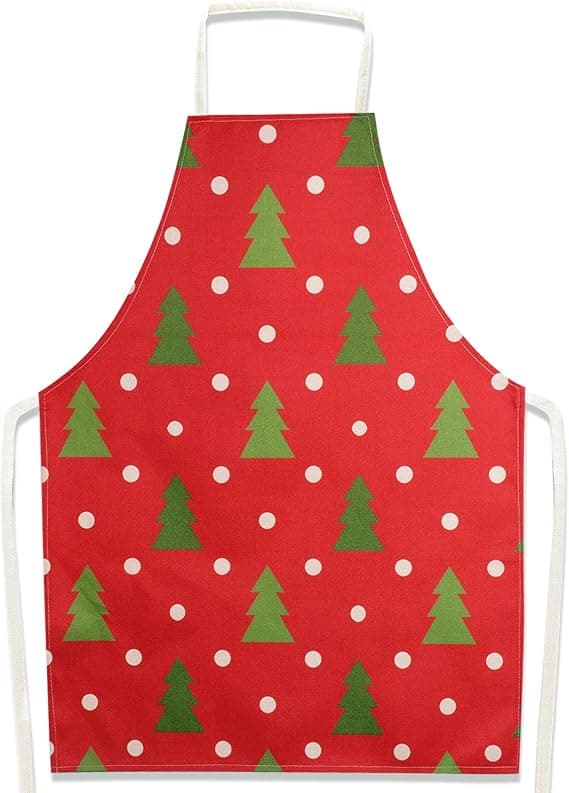 *1 st röd jul köksförkläde God Jul förkläde Nyhet*