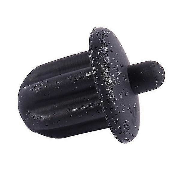 10x Svarta Gummi 6.35mm Ljud PC DVD Mikrofon Uttag Dammskydd