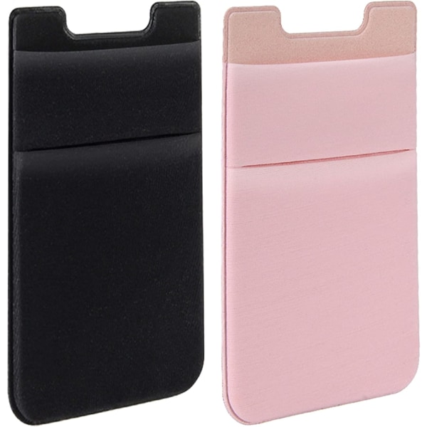 Card Holder for Back of Phone, Lycra Adhesive Stretch Fabric Doub