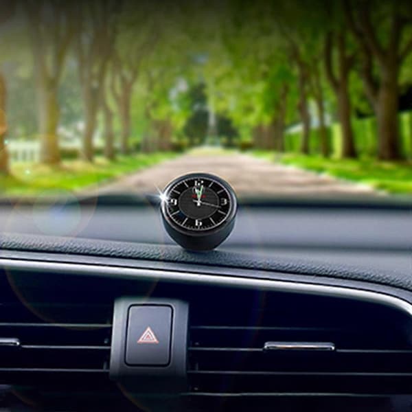Bilmätare Klocka Quartz Analog Klocka Interiör Digital Auto Instrumentbräda Dekor